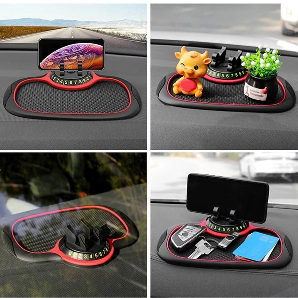 Tapis Antidérapant pour Voiture Support de Téléphone