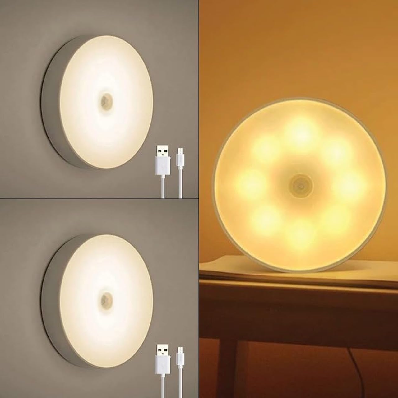 Pack de 3 lampes sensor lights LED