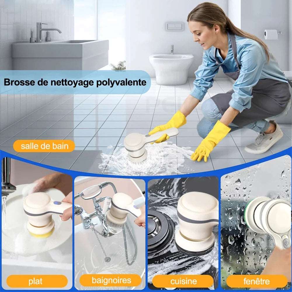 Brosse Électrique : Nettoyage Rapide et Efficace!