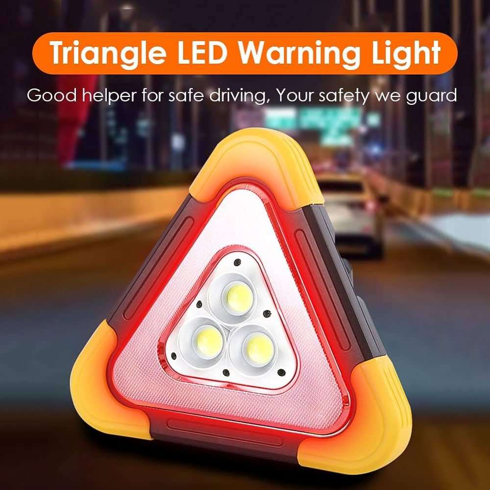 Triangle d'Alerte Multifonctions Rechargeable